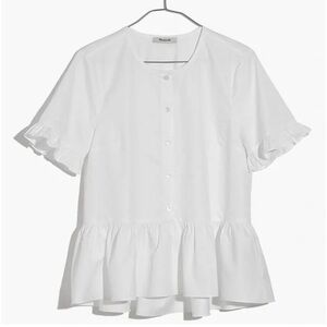 Madewell Studio Ruffle-Hem Top